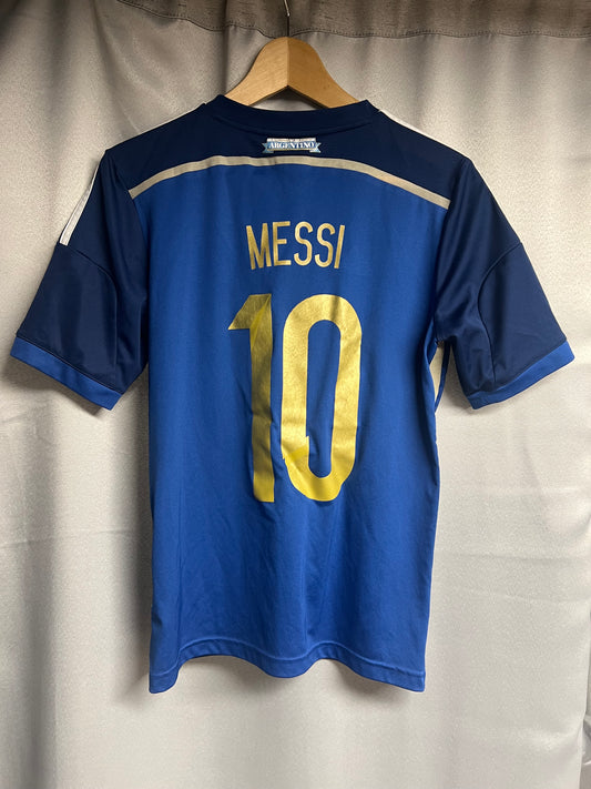 2014 World Cup Argentina Away Shirt - Messi #10