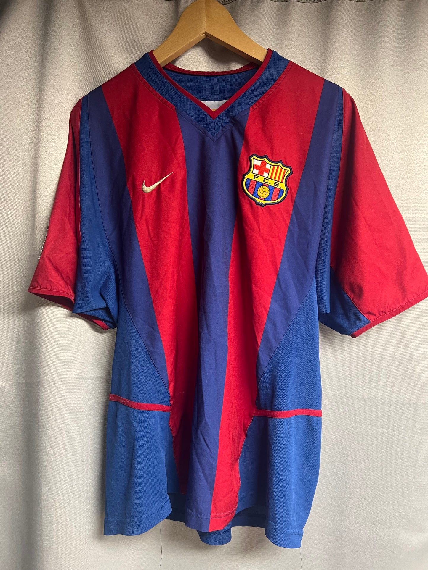 2002-2003 FC Barcelona Home Shirt - L