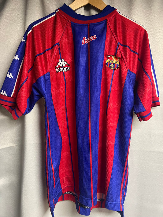 1997 - 1998 FC Barcelona Home Kit - L